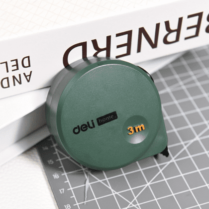 Рулетка Deli HS EHT8316L, 3 м х 16 мм, Soft Touch, зеленый - 4