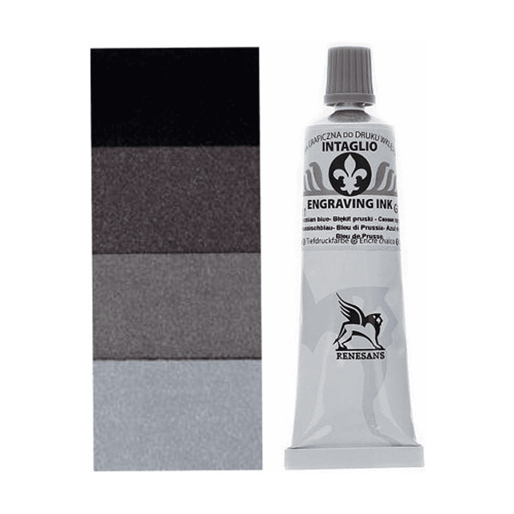 Краски для печати "Intaglio ink", 50 теплый черный, 60 мл - 2