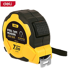 Рулетка Deli YS EDL3798, 7,5 м х 25 мм, желтый, черный