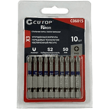 Бита стальная CUTOP C06015, PH 2х50 мм, 10 шт/упак
