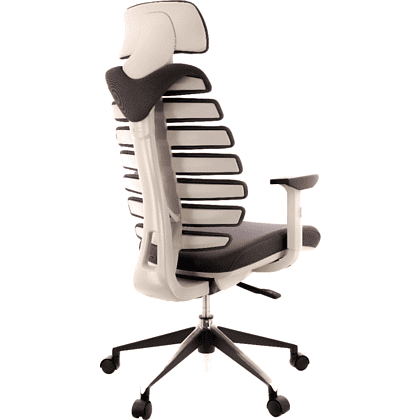 Кресло для руководителя EVERPROF "Ergo", ткань, алюминий, серый - 4