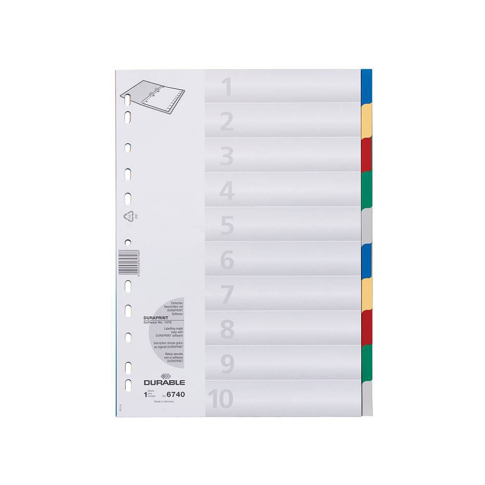 Цветной разделитель, A4, ассорти - 2