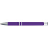 Ручка шариковая автоматическая "Ascot", 0.7 мм, фиолетовый, серебристый стерж. синий - 3