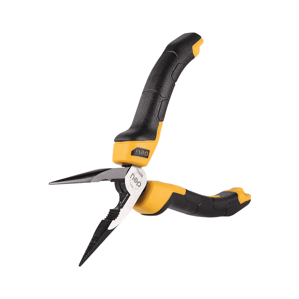 Длинногубцы Deli YS EDL2106Z, 160 мм, 2-х компонентные рукоятки - 8