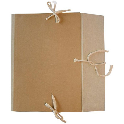 Папка для бумаг "Дело" с завязками, 70 мм, 4 завязки, крафт - 2