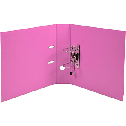 Папка-регистратор "Exacompta", A4, 80 мм, ПВХ, пастельный розовый - 3