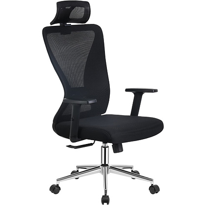 Кресло для руководителя EVERPROF "Joy", сетчатая ткань, металл, черный