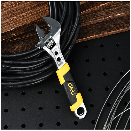 Ключ разводной Deli YS EDL30106, 150 мм, раскрытие губок 22 мм - 3