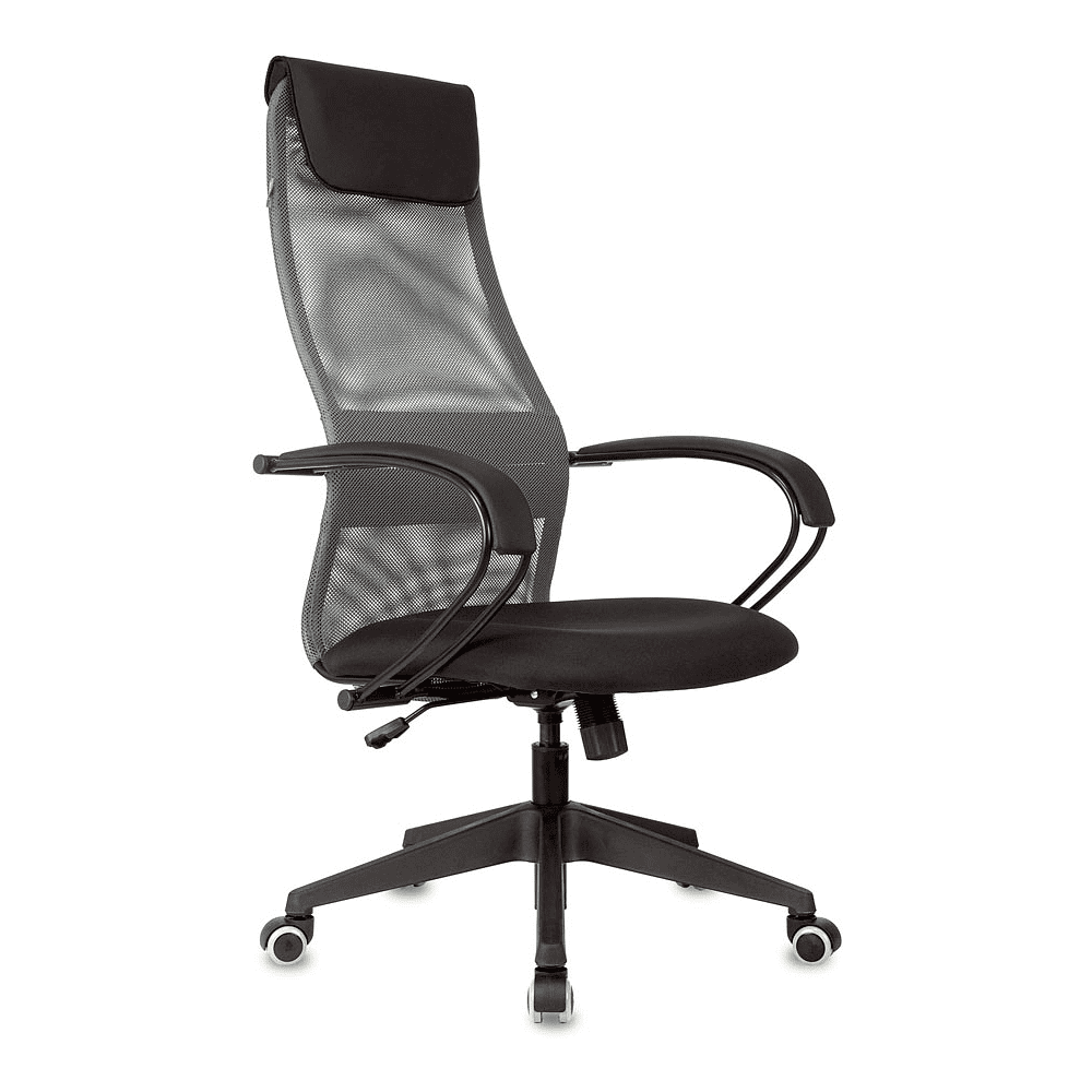 Кресло для руководителя Бюрократ "CH-607 TW-04", Neo Black, сетчатая ткань, темно-серый