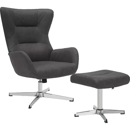 Кресло мягкое EVERPROF Apple, ткань, темно-серый