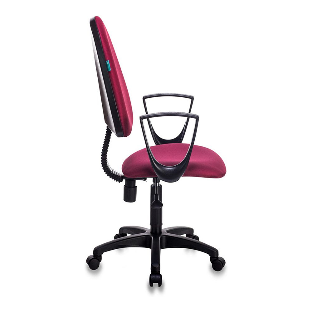 Кресло для персонала "Бюрократ CH-1300N/CHERRY Престиж+", пластик, ткань, бордовый - 3