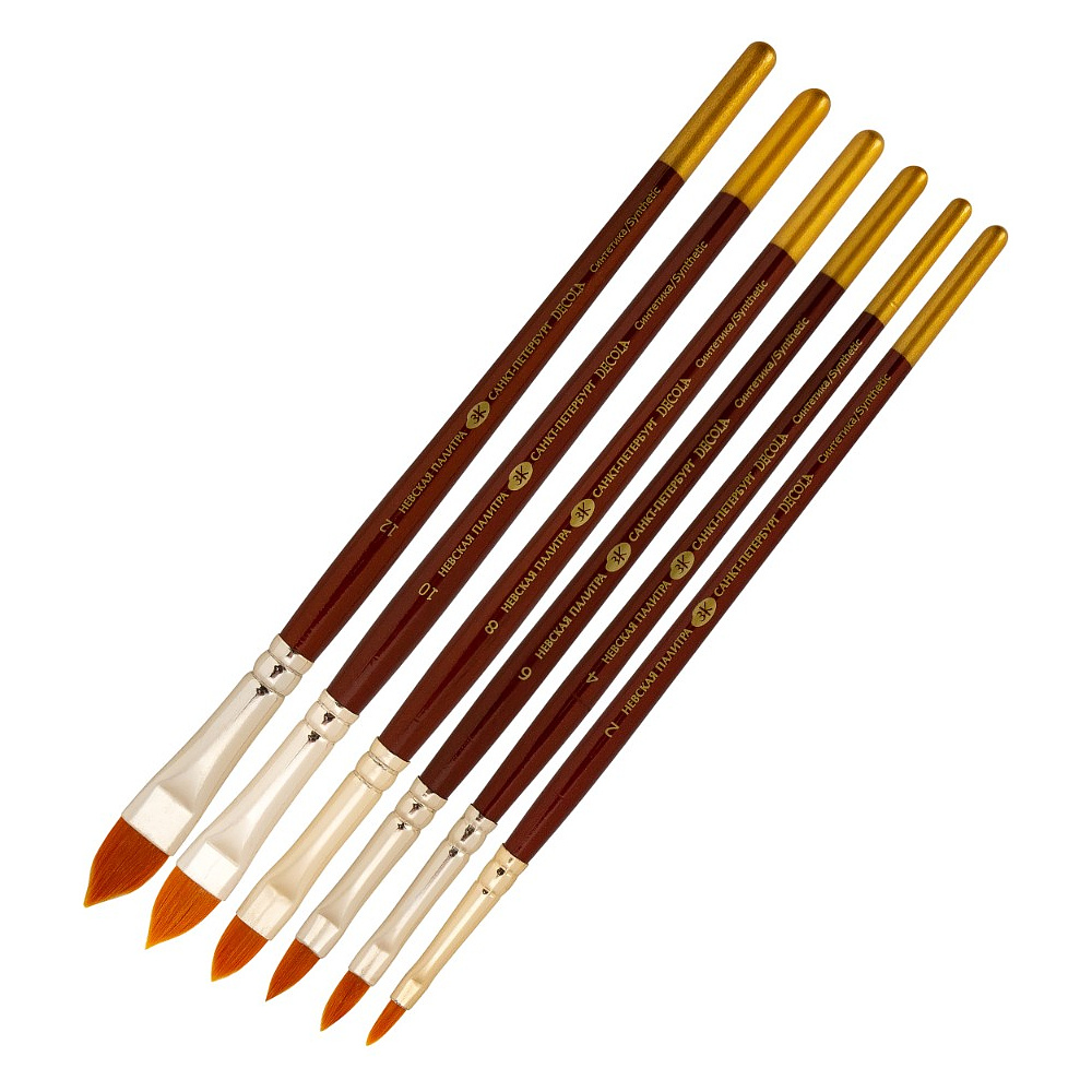 Кисть "Decola", синтетика, кошачий язык, №8 - 3