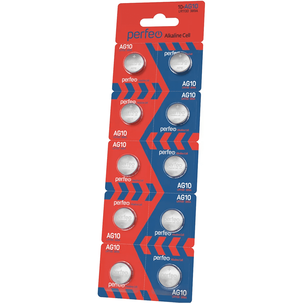 Батарейки алкалиновые Perfeo "LR1130/10BL", 10 шт, щелочные  - 3