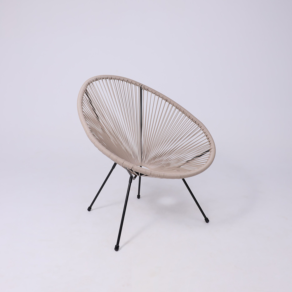 Кресло садовое AksHome RIMINI, искусственный ротанг, коричневый - 9