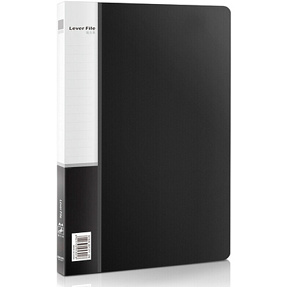 Папка с зажимом и карманом "Deli", черный