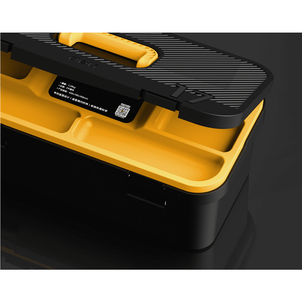 Ящик для инструмента Deli "DL432819", 675х485х428 мм (19"), пластмасса - 2