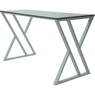 Стол письменный ALLERD GEON, белый муар, Металл Бруклин