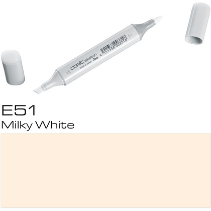 Маркер перманентный "Copic Sketch", E-51 молочный белый