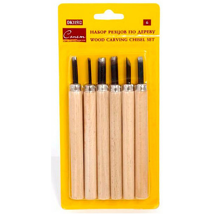 Резцы по дереву "Сонет", набор 6 шт.