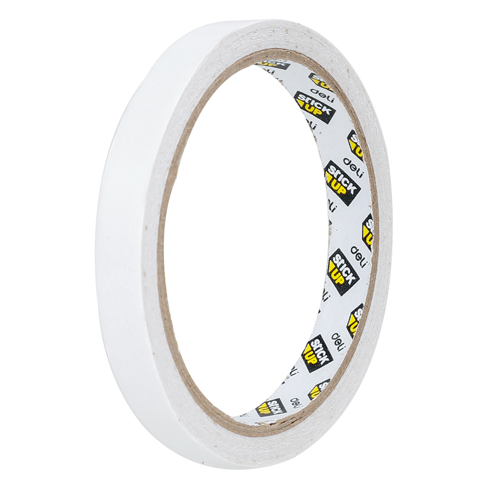 Клейкая лента двусторонняя "Deli", 12x9.1 мм/м, белый