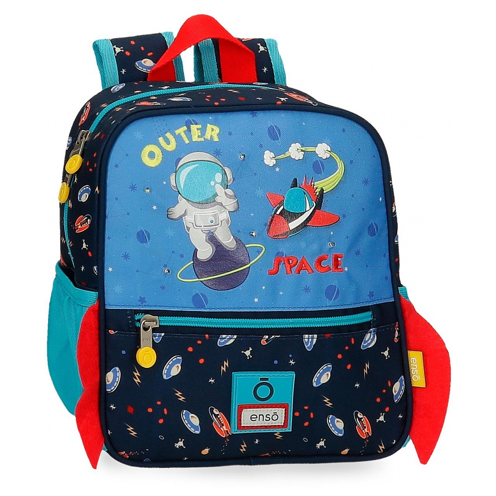 Рюкзак школьный Enso "Outer space" S, синий, черный
