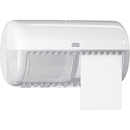 Диспенсер для туалетной бумаги в стандартных рулонах Tork "Matic Т4", пластик, белый (557000-60) - 3