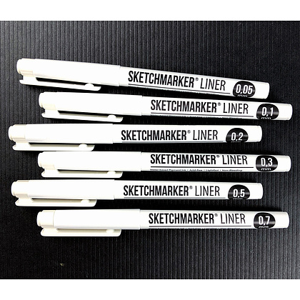 Ручка капиллярная "Sketchmarker", 0.7 мм, черный - 5