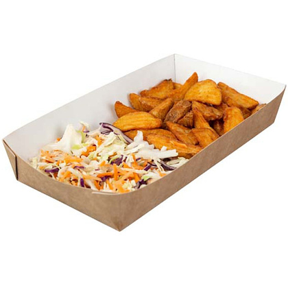 Контейнер бумажный универсальный, 180х80х30 мм, 220шт/упак, крафт - 3