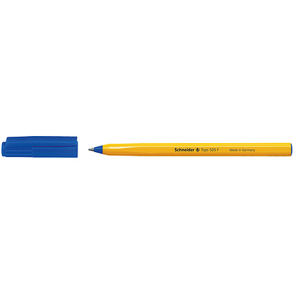 Ручка шариковая "Schneider Tops 505 F", 0.4мм., желтый, стерж. синий - 3