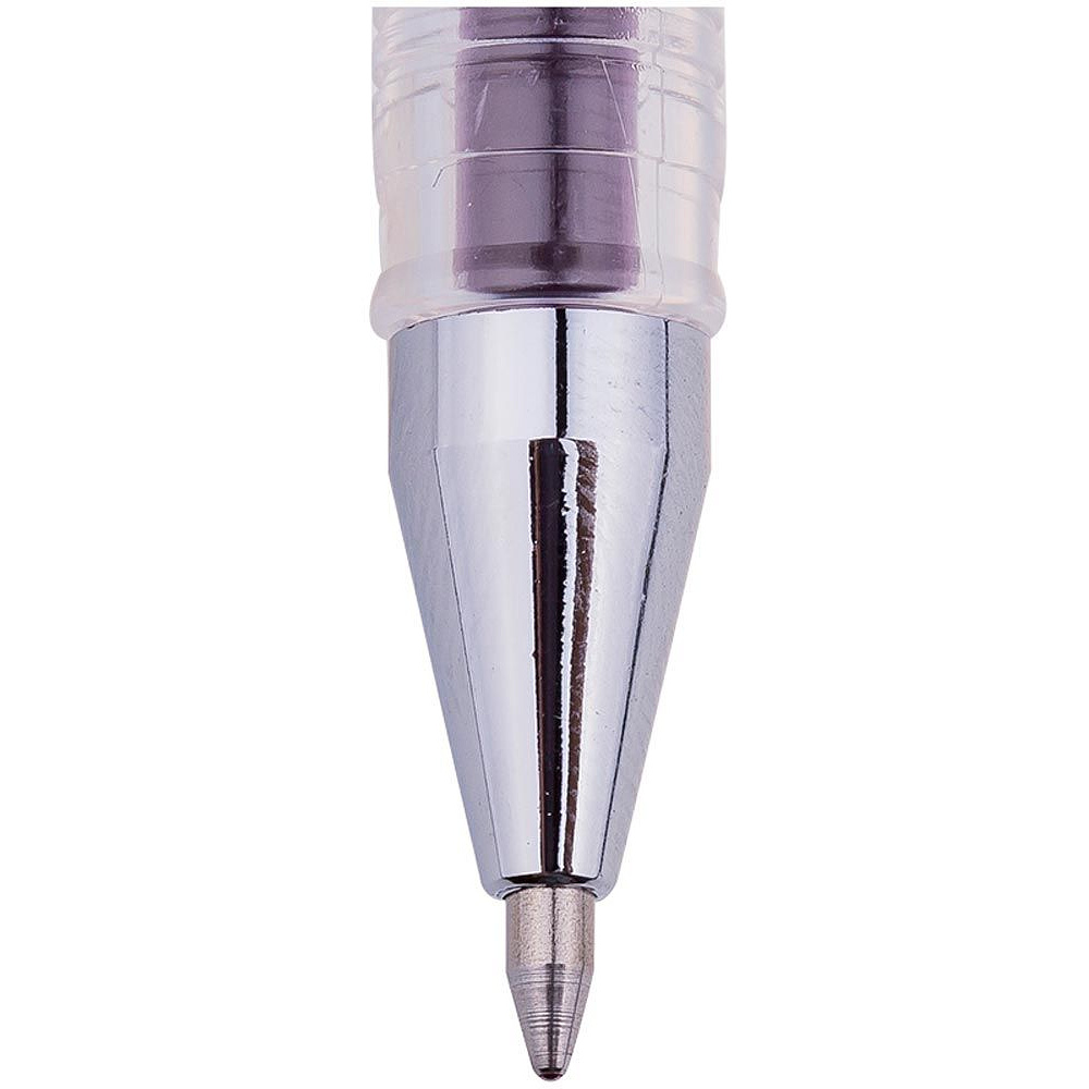 Ручка гелевая "Hi-Jell Color", 0.7 мм, прозрачный, стерж. фиолетовый - 2