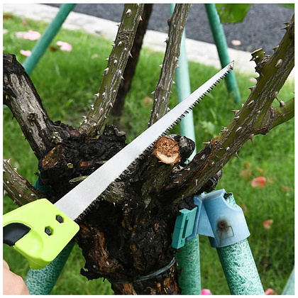 Пила-нож садовая Deli GS EDL580652, 300 мм, 7TPI, черный, зеленый - 7