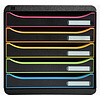 Блок из 5 лотков закрытый Exacompta "BlackOffice Big Box Plus", 347x278x271 мм, 5 лотков - 3