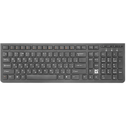 Клавиатура Defender "UltraMate SM-535 RU", беспроводная, черный