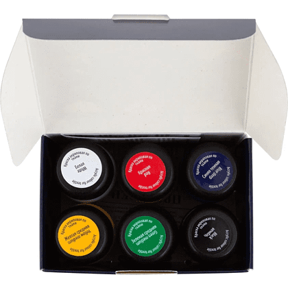 Краска акриловая по ткани "Декола", набор 6 цвет, 20 мл, банки - 7