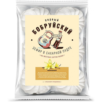 Зефир "Первый Бобруйский" бело-розовый, 250 г - 2