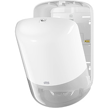 Диспенсер для протирочных материалов в рулонах с центральной вытяжкой пластиковый Tork "M2", белый (559000-06)