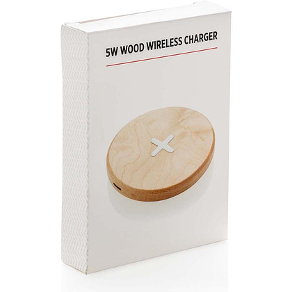 Зарядное устройство (индуктивное) "Wood" беспроводное, коричневый - 4