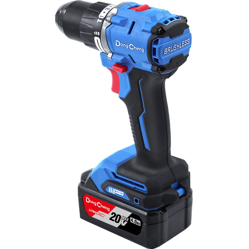 Набор аккумуляторного электроинструмента DongCheng DCKIT28 (TYPE EK), 20 В, 2 АКБ, 4 Ач, З/У 4 А (дрель-шуруповерт DCJZ2060i + гайковерт DCPB358) - 3