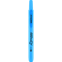 Маркер текстовый автоматический "Retractable", голубой