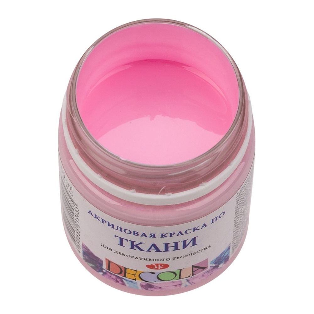 Краска акриловая по ткани "Декола", 370 сакура, 50 мл., банка - 2