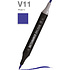 Маркер перманентный двусторонний "Sketchmarker Brush", V11 индиго