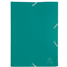Папка на резинках "Exacompta", A4, 15 мм, полипропилен, зеленый
