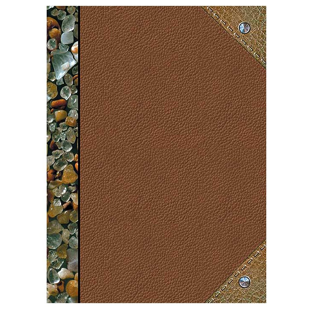 Книга канцелярская "Камешки", А4, 96 листов, клетка, коричневый