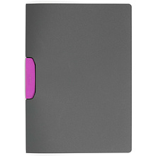 Папка с клипом "Duraswing Color", антрацит, розовый клип