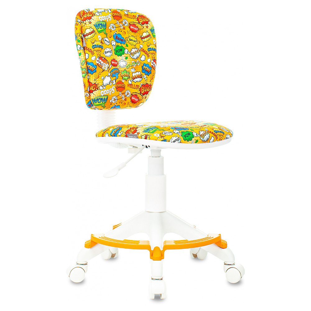 Кресло детское "Бюрократ CH-W204/F", пластик, оранжевый бэнг