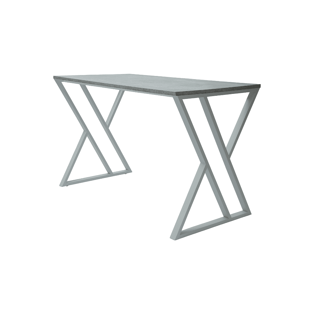 Стол письменный ALLERD GEON, белый муар, Бетон