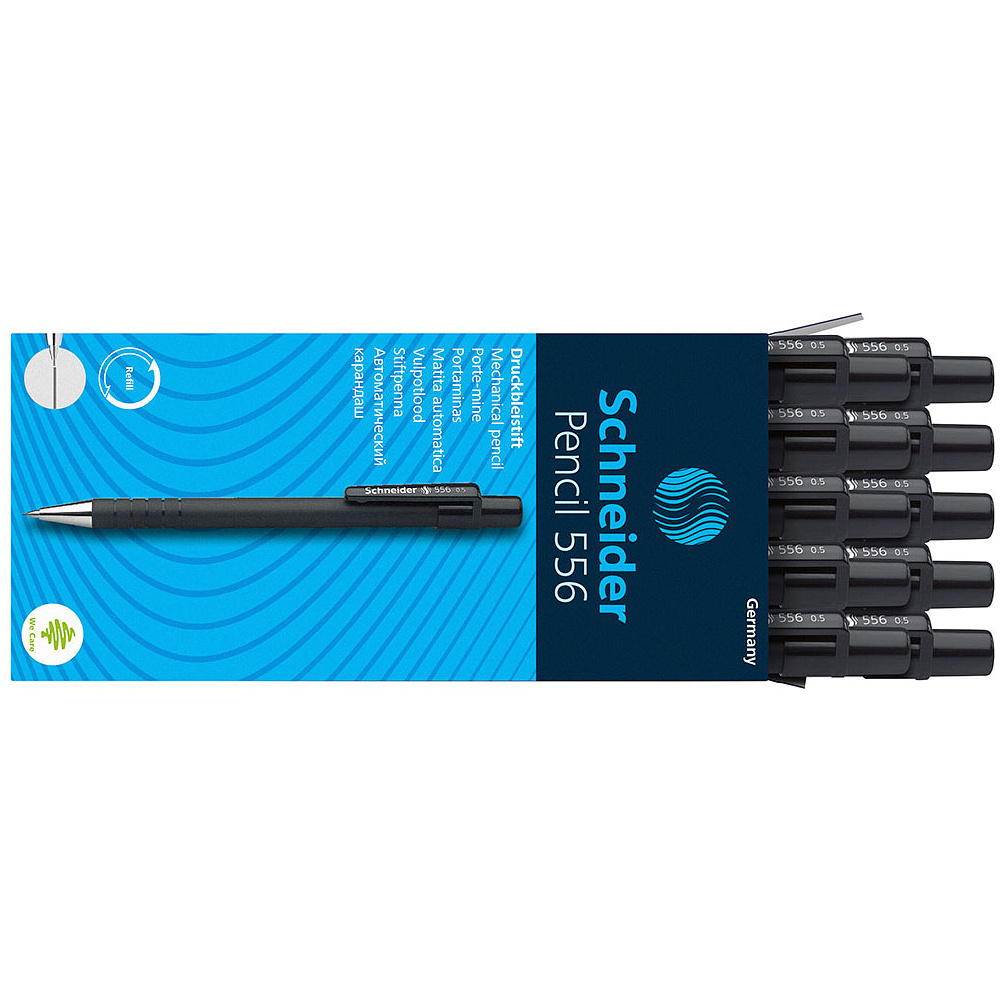 Карандаш автоматический "Schneider 556", 0.5 мм, черный - 4