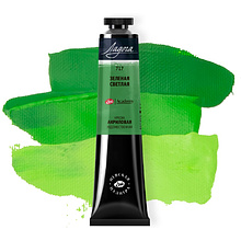 Краски акриловые "Ладога", 717 зеленая светлая, 46 мл., туба