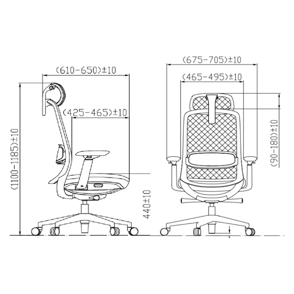 Кресло эргономичное SitZone CH-531A -BS ткань, пластик, белый - 6