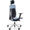 Кресло для руководителя Profim "Motto 11SFL P61PU", пластик, ткань, синий - 2